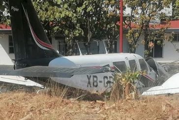 La alcaldesa Geraldine Ponce sufre accidente aéreo