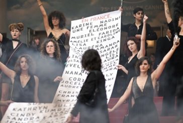 Protestan en la alfombra roja de Cannes contra los feminicidios