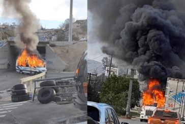 Noche violenta en Baja California: Reportan quema de vehículos y bloqueos en Tijuana, Mexicali, Tecate y Ensenada