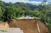Lluvias provocan colapso de carretera en Tlacoachistlahuaca, Guerrero