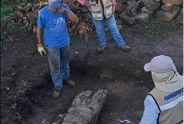 Hallan escultura de guerrero en tramo del Tren Maya