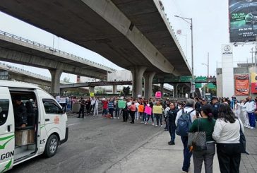 Maestros realizan bloqueos simultáneos en diversas partes del Valle de México, exigen pagos desde 2022