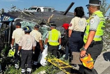 Deja al menos 7 muertos volcadura de autobús en la México-Querétaro