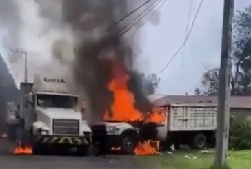 Reportan bloqueo y quema de vehículos en límites entre Morelos y CDMX