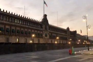 Blindan Palacio Nacional ante marcha por Nuestra Democracia