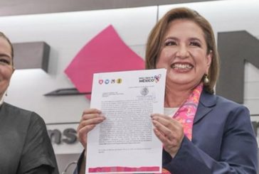 Formaliza Xóchitl Gálvez registro como candidata a la Presidencia de la República ante el INE