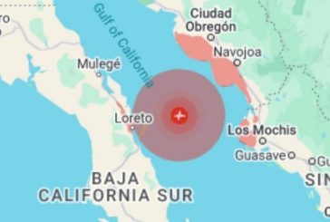 Se registra sismo de M5.6 en Loreto, Baja California Sur