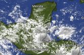Prevén lluvias intensas con actividad eléctrica en la Península de Yucatán