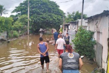 Emiten alerta en Veracruz por crecida de ríos tras intensas lluvias