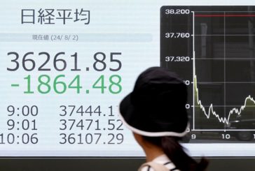 Se presenta lunes negro en mercados bursátiles de Asia y Europa
