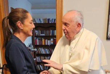 Sheinbaum lamenta muerte del papa Francisco: 