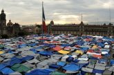 Así luce el Zócalo de la CDMX por plantón de maestros de la CNTE que cumple 11 días
