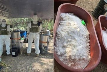 Desmantelan narcolaboratorio en Michoacán