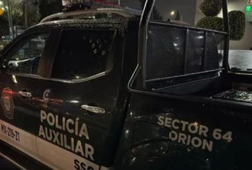 Balean la patrulla donde viajaba el jefe de la Policía Auxiliar de la alcaldía Cuauhtémoc