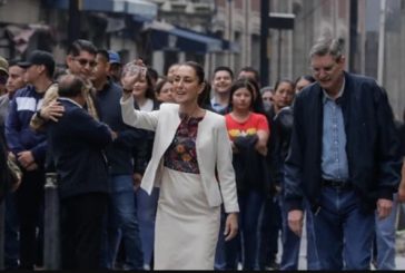 Sheinbaum vota en elección judicial; tardó 12 minutos