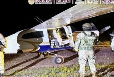 Interceptan aeronave con 427 kilos de cocaína en Tecomán, Colima