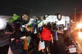 Accidente en Tula deja decenas de lesionados